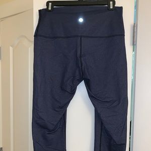 Dark Blue Denim Wonder Unders Lulu Lemon Size 10